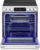LG 30" PrintProof™ Stainless Steel Smart InstaView® Glass-Top Slide-In Electric Range with ProBake C-2
