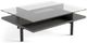 BDI Terrace™ 1152 Glass Top Rectangular Coffee Table with Charcoal Stained Ash Base-0