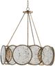 Currey & Company Oliveri Pyrite Bronze/Raj Mirror Chandelier-1