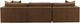 Dovetail Furniture Erica 3-Piece Brown Right-Arm Facing Chaise Sectional Set-4