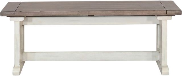Sunny Designs™ Pasadena Buckskin/Marble White Side Bench-2