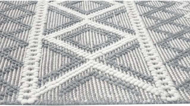 KAS Rugs Chloe Grey Ivory 5'x7' Area Rug-3