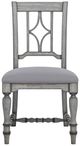 Flexsteel® Plymouth 2-Piece Distressed Graywash Upholstered Dining Chair Set-2