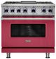 Viking® 7 Series 36" Valentine Pro Style Dual Fuel Range with Griddle-0