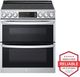 LG 30" PrintProof™ Stainless Steel Double Oven Slide-In Electric Range-2