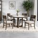 Furniture of America® Vellara 5-Piece Dark Walnut Round Dining Table Set-0