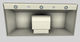 Vent-A-Hood® 42" Biscuit Wall Mounted Liner Insert-2