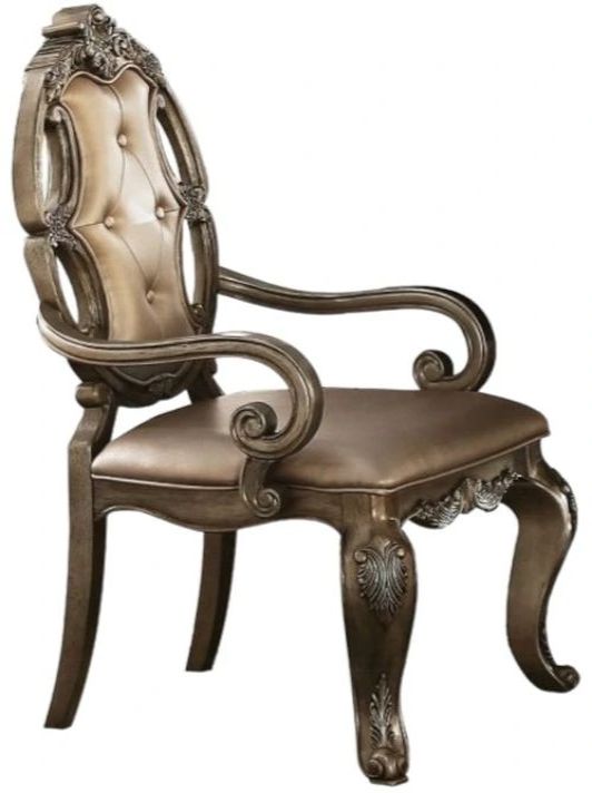 ACME Furniture Ragenardus 2-Piece Vintage Oak Arm Chairs-0