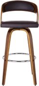 Armen Living Shelly Brown/Walnut Counter Stool-4