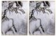 A & B Home 2-Piece Black/Gold/White Marbled Panel Set-0