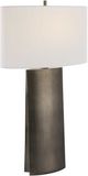 Uttermost® V-Groove Dark Steel Gray Table Lamp-0