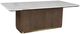 Fairfield® Dimitri Kafe 84" Dining Table with White Marble Top-0