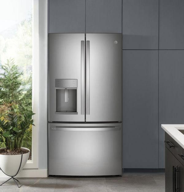 GE Profile 36 in. 22.1 Cu. Ft. Fingerprint Resistant Stainless Steel Counter Depth French Door Refrigerator