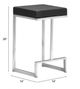 Zuo® Darwen Black Counter Stool-4