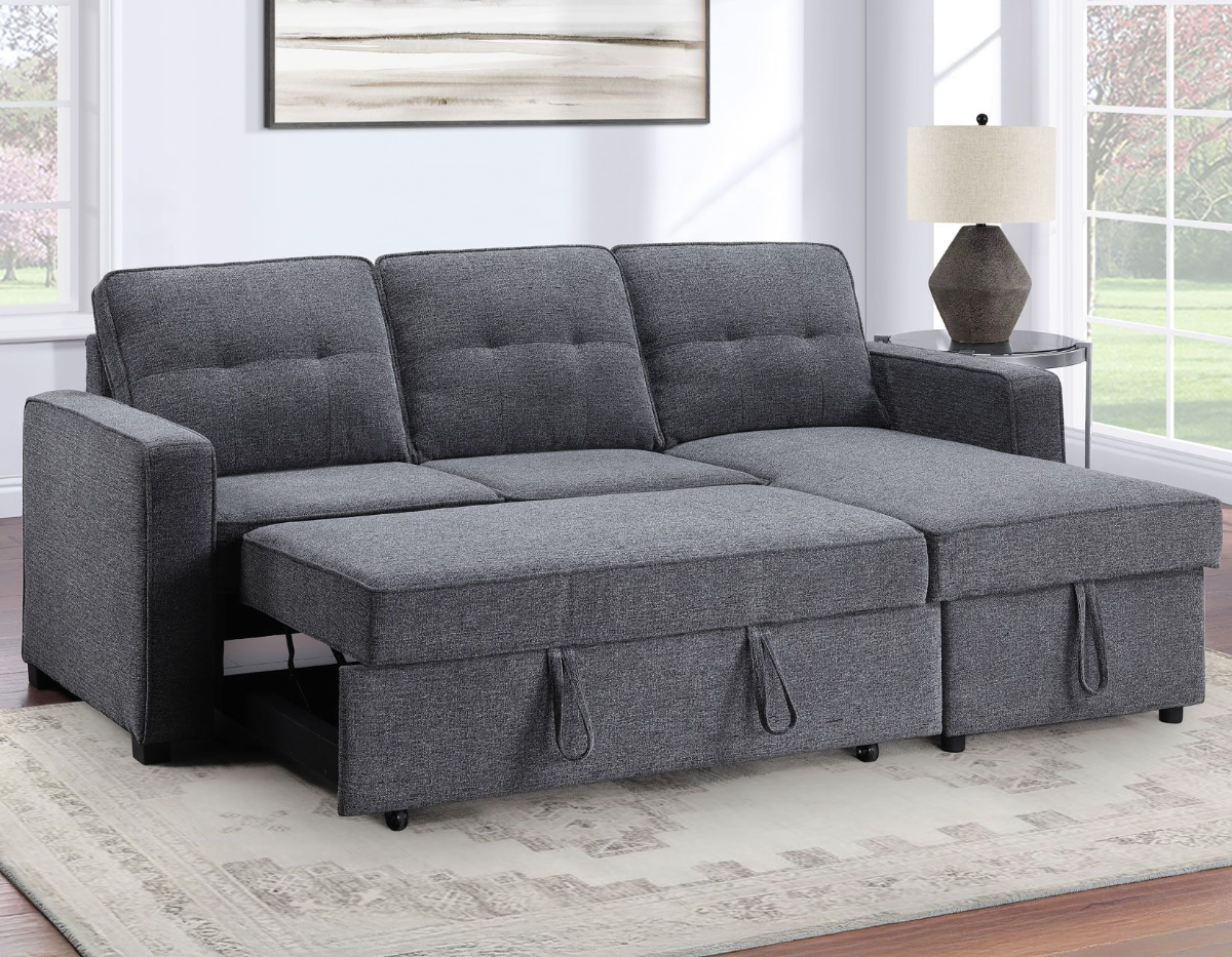 Steve Silver Co. Noah Grey Sofa Bed | Big Sandy Superstore