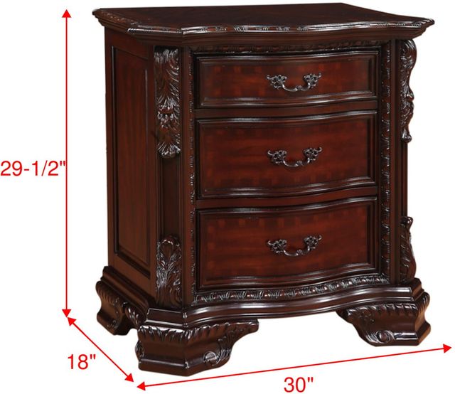 Crown Mark Sheffield Brown Nightstand-2