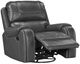 Albany Industries Winslow Gray Manual Swivel Glider Recliner-3
