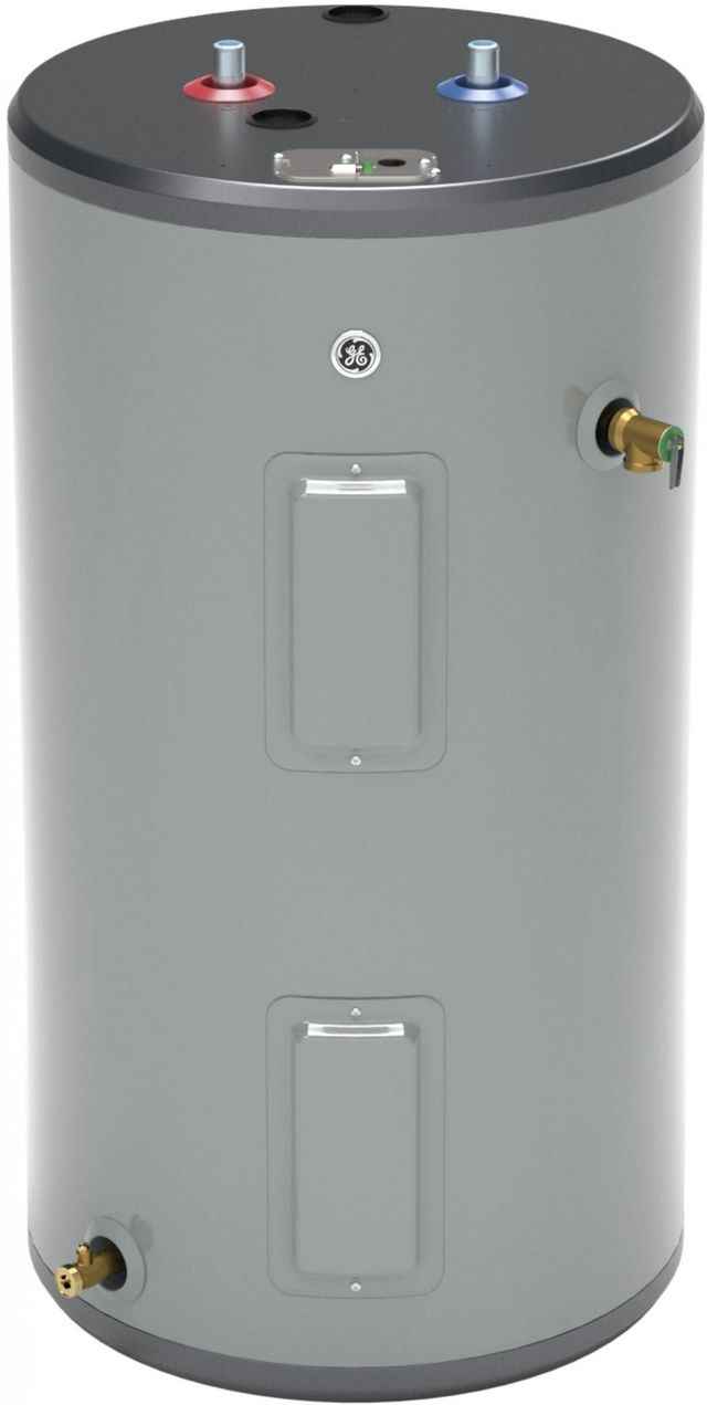 GE® 30 Gallon Gray Electric Water Heater-0