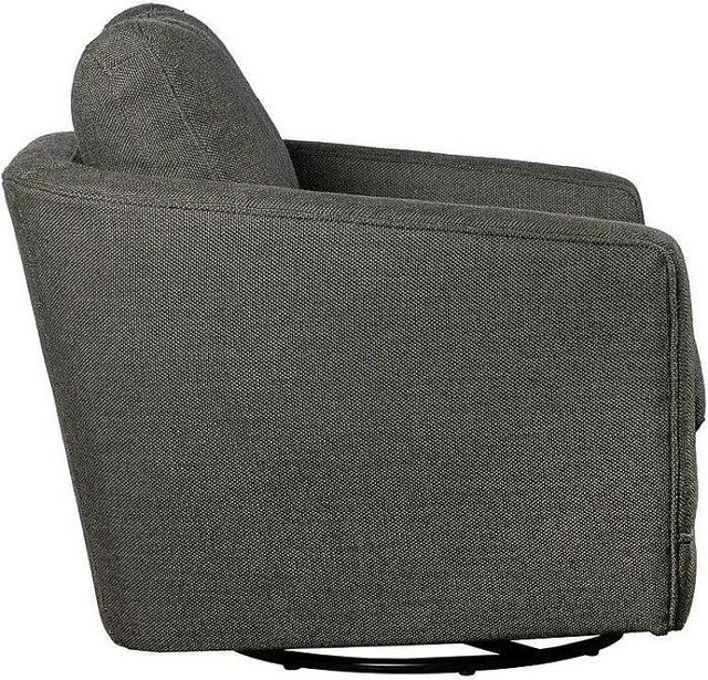 LH Home Feather Baltimo Matte Black/Smokey Sage Swivel Glider Chair-4