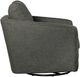 LH Home Feather Baltimo Matte Black/Smokey Sage Swivel Glider Chair-4