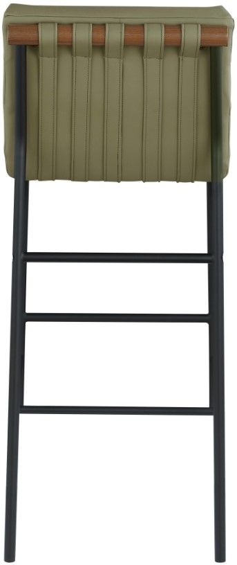 Meridian Furniture Burke Olive/Matte Black Bar Stool-3