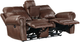 Homelegance® Granville Brown Double Power Reclining Loveseat with Center Console-3