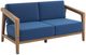 New Classic® Home Furnishings Bali Dark Blue Eucalyptus Outdoor Loveseat-0