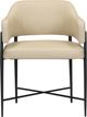TOV Furniture Sezanne Matte Black/Taupe Dining Chair-3