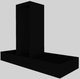 Vent-A-Hood® K Series 48" Black Contemporary Wall Mounted Range Hood-4