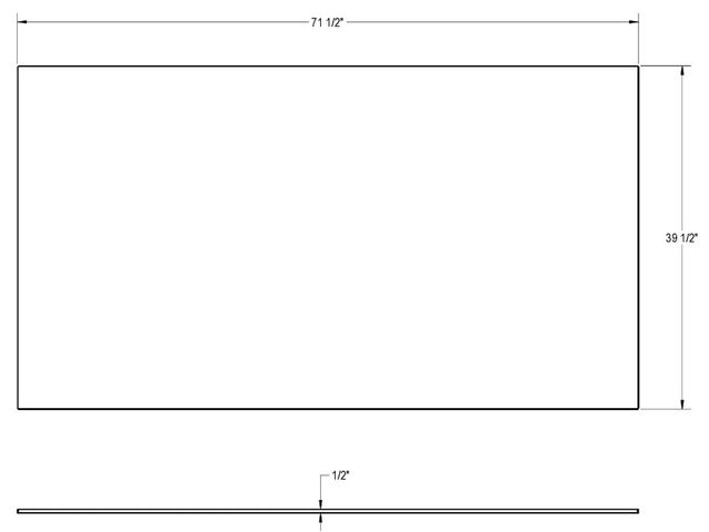 Amisco Customizable Gemma Rectangular Counter Table-1