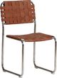 Moe's Home Collection Moma 2-Piece Brown Leather Dining Chair Set-0