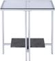 ACME Furniture Liddell Glass Top End Table with Chrome Base-2