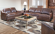 USA Premium Leather Furniture 9397 Ancient Brown All Leather Loveseat-2