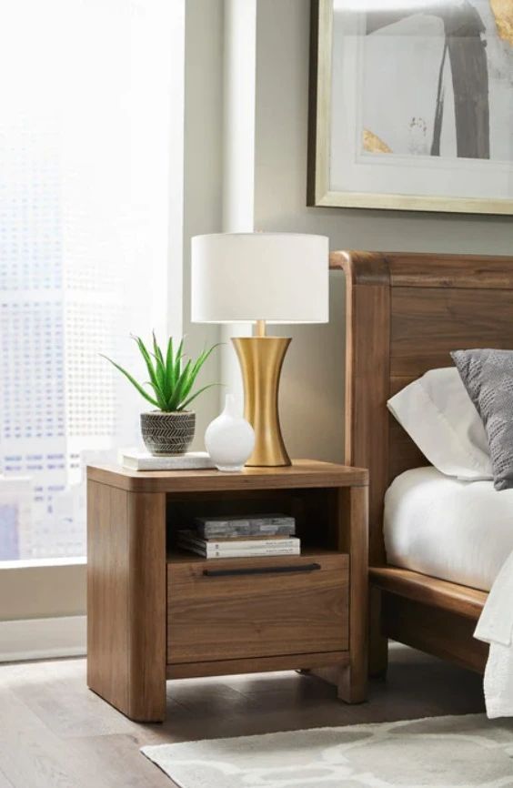 Modus Furniture Totes English Walnut Nightstand-1