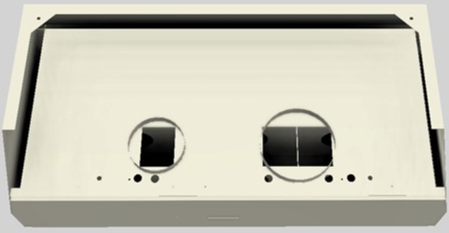Vent-A-Hood® Designer Series 48" Biscuit Wall Mounted Range Hood-1