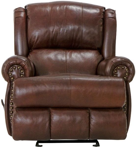 Catnapper® Duncan Walnut Deluxe Glider Recliner-3