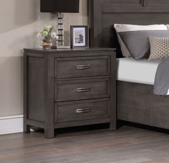 Winners Only® Harper Gray Nightstand-2
