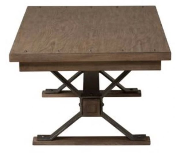 Liberty Furniture Sonoma Road Weather Beaten Bark Rectangular Cocktail Table-3
