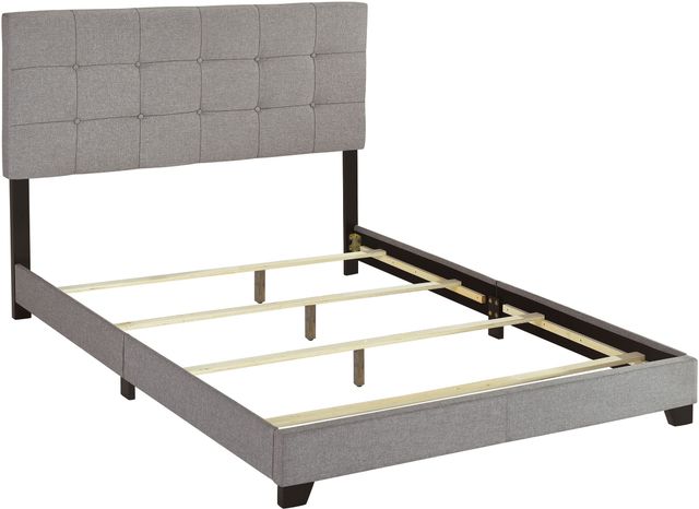 Crown Mark Florence Gray Upholstered King Panel Bed-3