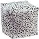 Moe's Home Collection Spotted Goat Fur Light Grey Pouf-0