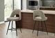 Monarch Specialties Inc. 2-Piece Black/Brown 39" Swivel Counter Stool Set-1