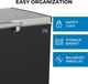 Kenmore® 30" 7 Cu. Ft. Black & Stainless Steel Garage Ready Locking Chest Freezer-3