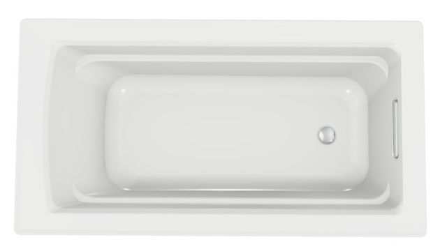 KOHLER® Archer® White 60" x 32" Drop-In Bath-2