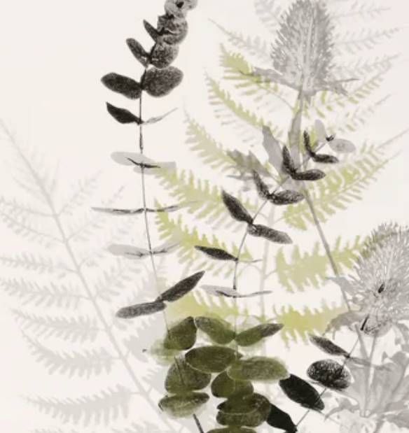 StyleCraft Wild Foliage Black/Green/Light Gray/White Rustic Wall Art-1