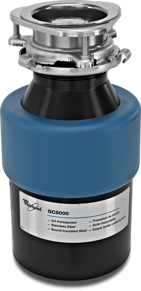 Whirlpool 3/4 HP In-Sink Food Waste Disposer-Black