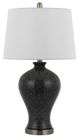 Cal® Lighting & Accessories Megara 2-Piece Marble/White Ceramic Table Lamp Set-0