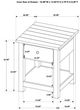 Coaster® Payne Distressed Brown Wood End Table with Shelf-4