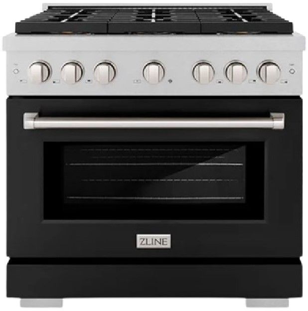 ZLINE Paramount 36" 5.2 cu. ft. Satin Stainless Steel Paramount Dual Fuel Range with 6 Burner DuoPro™ Cooktop and Electric Convection Oven-0