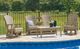 Signature Design by Ashley® Hyland Wave Driftwood Plastic Outdoor Swivel Glider Chair-5
