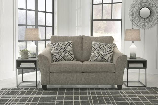 Benchcraft® Barnesley Platinum Loveseat-2